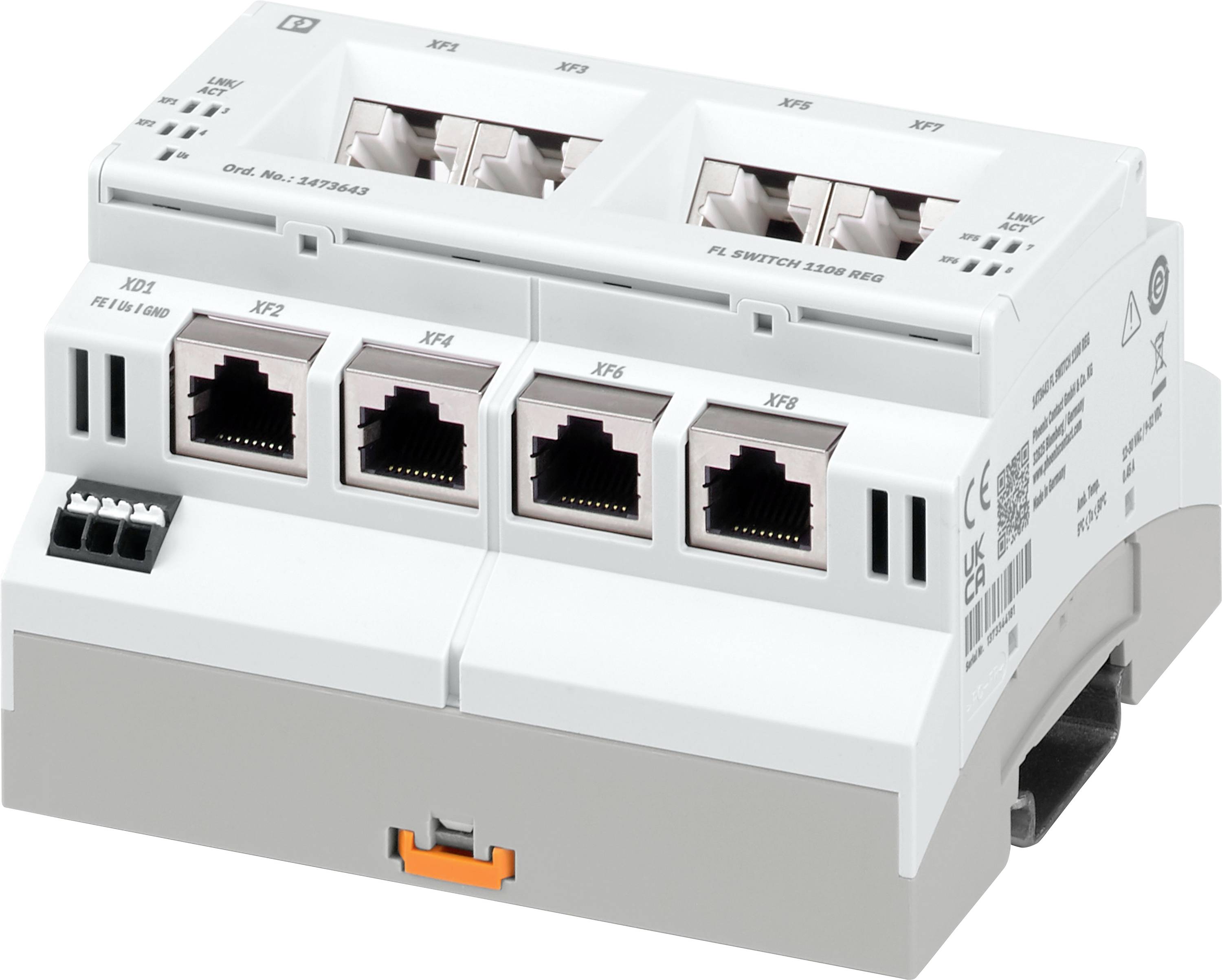 Phoenix Contact 1473643 FL SWITCH 1108 REG Industrial Ethernet Switch 4×4-port