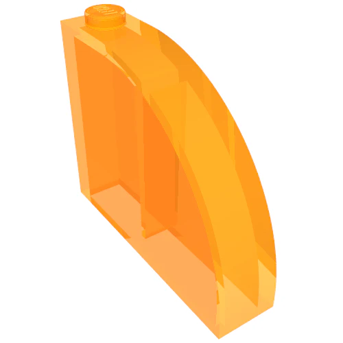 Part 65734 – Slope, Curved 4 x 1 x 2 2/3 with Stud