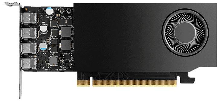 PNY Grafikkort Nvidia RTX™ A1000 Low Profile 8 GB GDDR6-RAM PCIe x8 Mini DisplayPort Låg profil