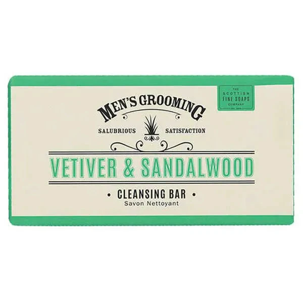 Scottish Fine Soaps Vetiver & Sandalwood Cleansing Bar