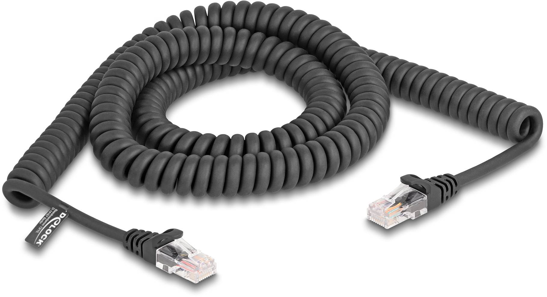 Delock 87994 RJ45 Nätverkkabel, Patchkabel CAT 5e 3.00 m Svart 1 st