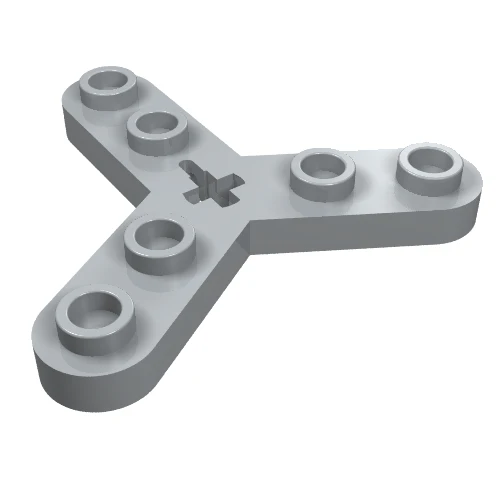 Part 32125 – Technic, Plate Rotor 3 Blade with Smooth Ends and 6 Studs (Propeller)