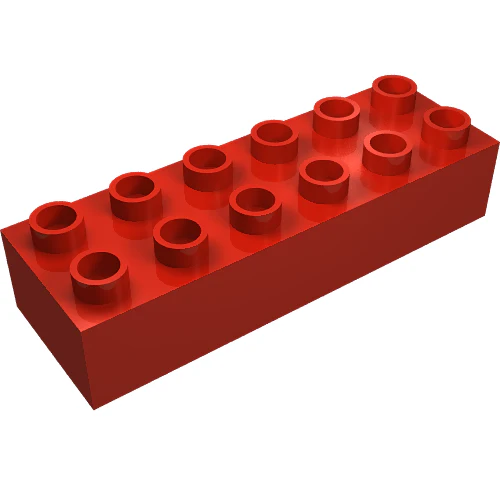 Part 2300 – Duplo, Brick 2 x 6