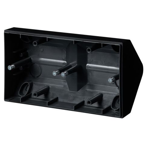 ABB 1722H-885 Hörnbox 2-fack, svart