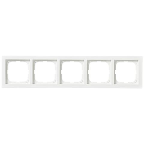 ABB 1725F85-884 Täckram 5-fack, vit, 85 mm