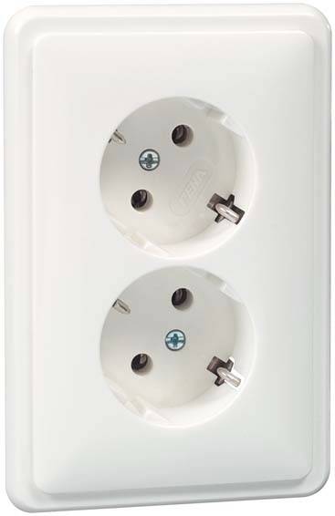 PEHA by Honeywell 1x Komplett Kontaktskydd Vit 490521 1 st