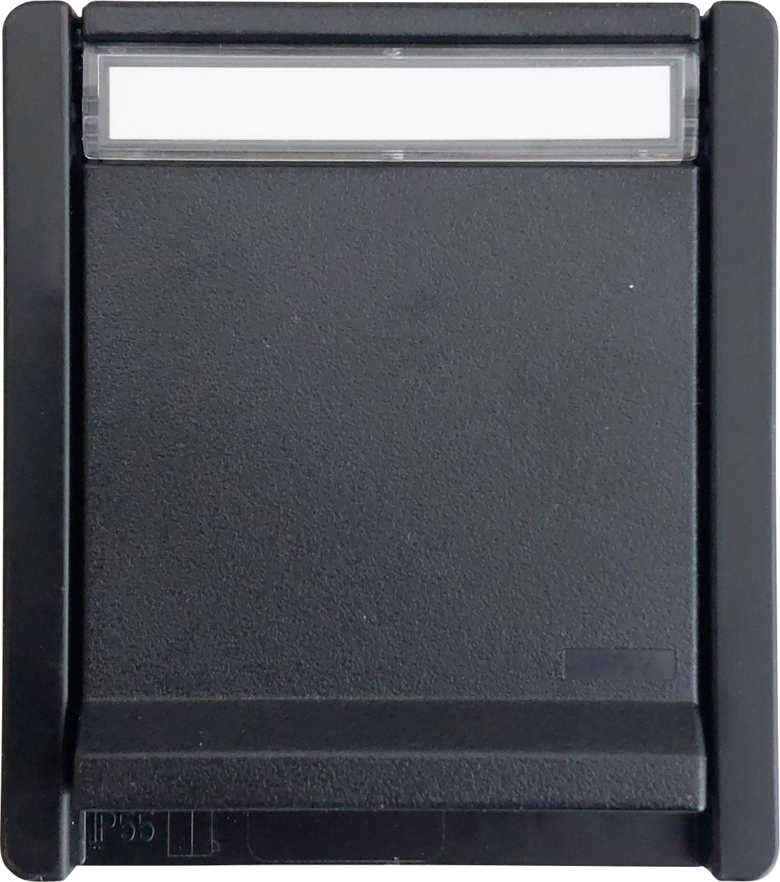 N & L 27651 Uttag med fällbart lock Komplett Utanpåliggande Svart 1 st