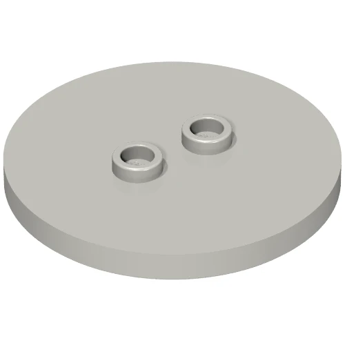 Part 32627 – Tile, Round 4 x 4 with 2 Hollow Studs