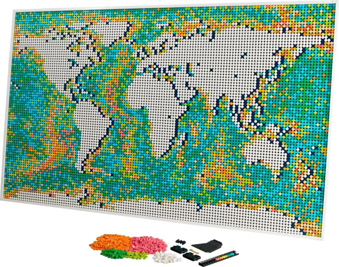 LEGO® Art World Map 31203 Building Kit (11,695 Pieces)