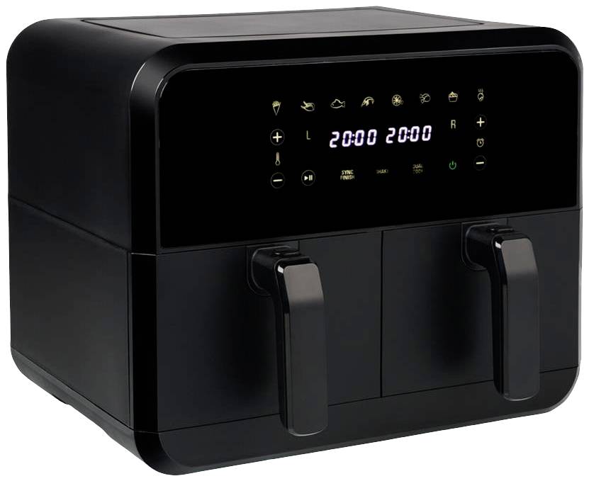 Princess 01.182068.01.001 Dubbel fritös 8 l 2400 W med display Svart