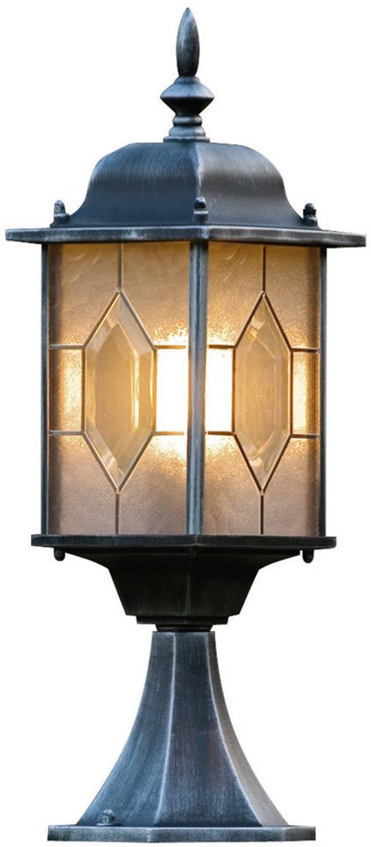 Konstsmide 7246-759 Milano Utomhusmarkbelysning Lågenergilampa E27 75 W Svart, Silver