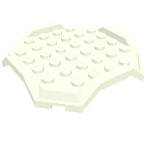 Part 67929 – Plate, Modified 8 x 8 with Cut Corners, Raised Sides and 4 Feet