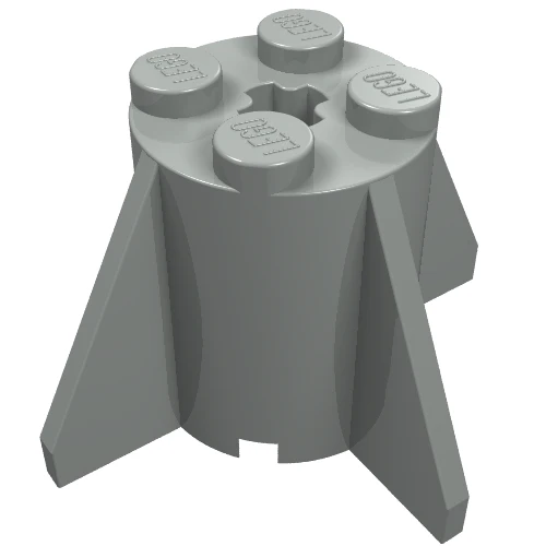 Part 4591 – Brick, Round 2 x 2 x 2 with Fins