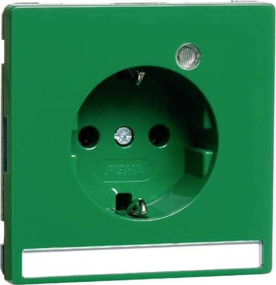 PEHA by Honeywell 1x Insats Kontaktskydd Grön 886921 1 st