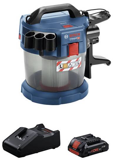 Bosch Professional GAS 18V-10 L + PC 18V 4.0 Ah + GAL Batteri-dammsugare