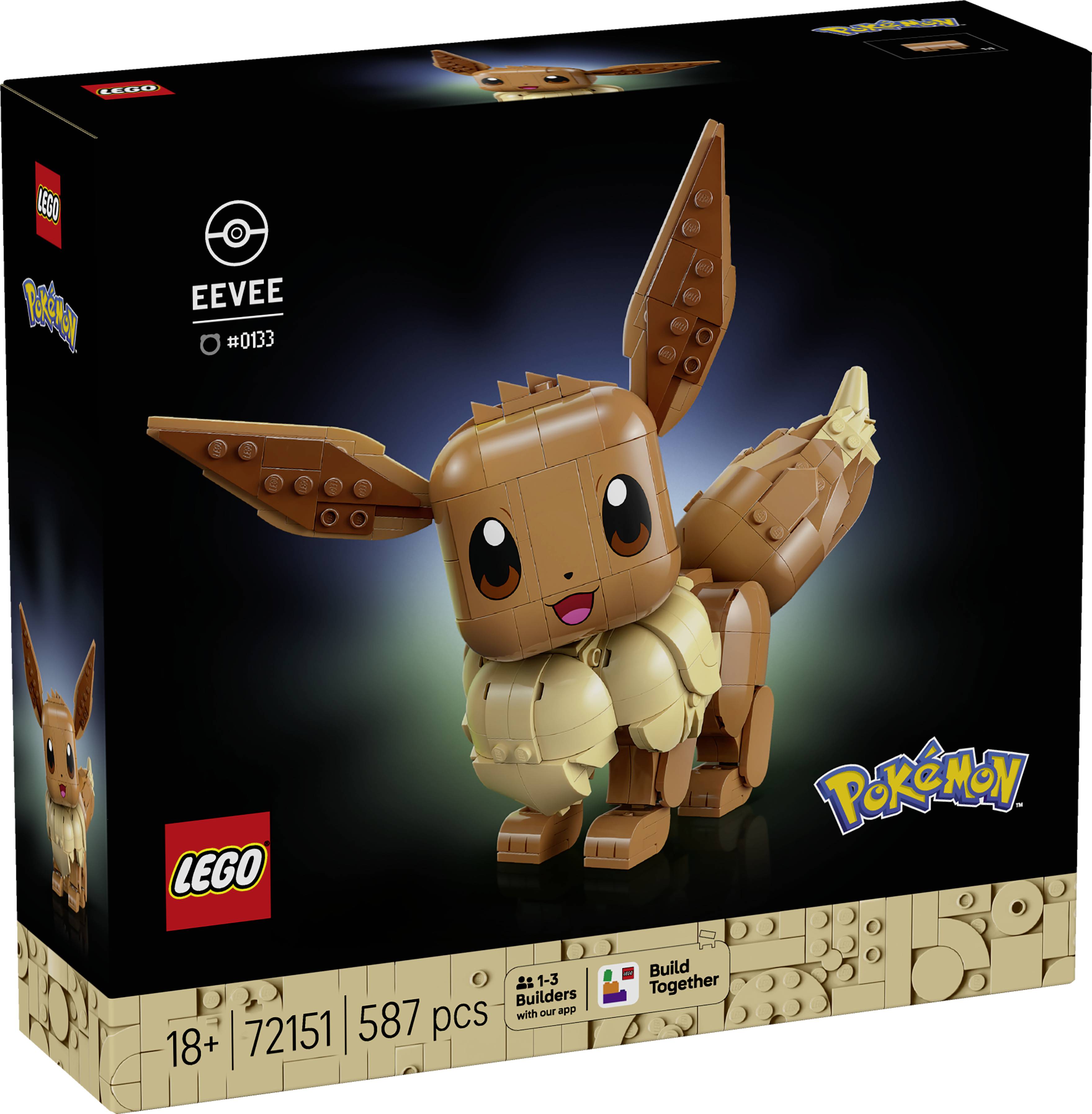 6590469 LEGO® Pokémon Evoli (72151); Byggsats; Fanartikel för spelare