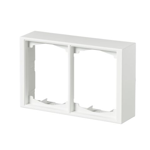 ABB 1722S100-884 Förhöjningsram 100 x 40 mm, vit 2-fack