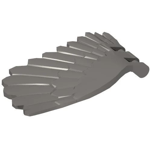 Part 20312 – Wing 4 x 7 Right with Feathers and Bar Handles