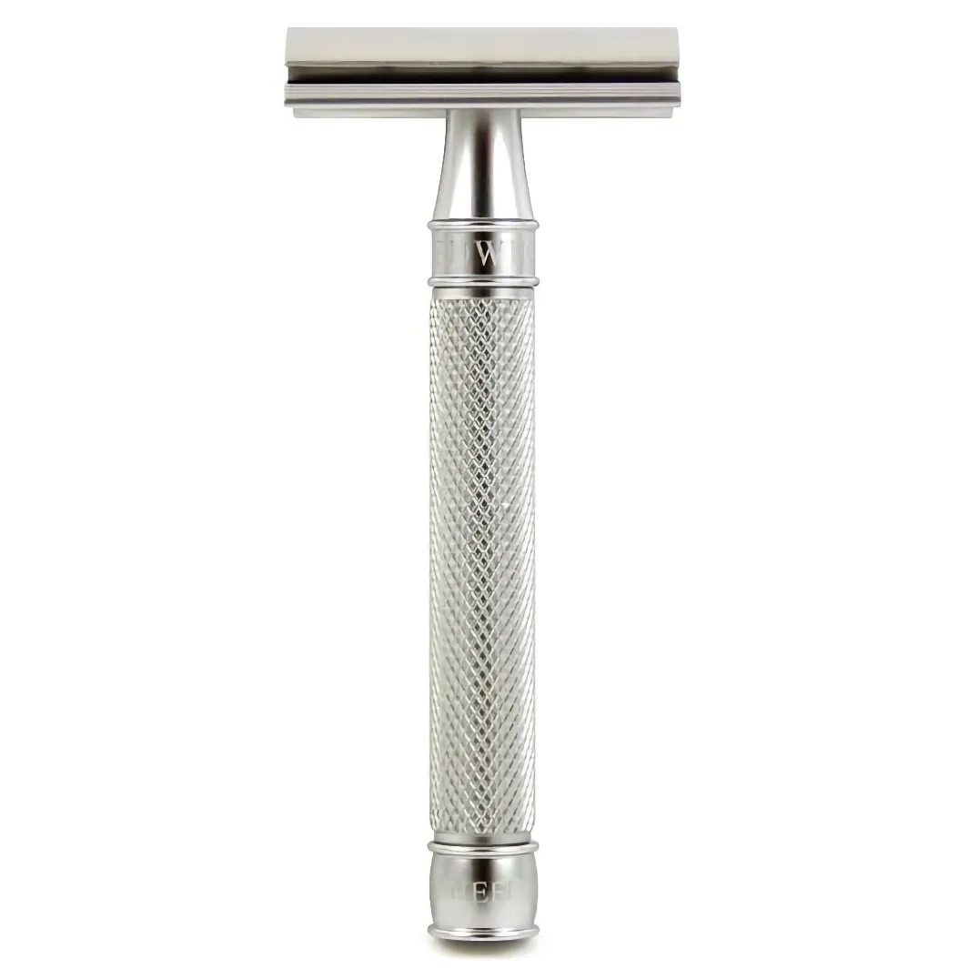 Edwin Jagger 3ONE6 Stainless Steel Knurled DE Safety Razor
