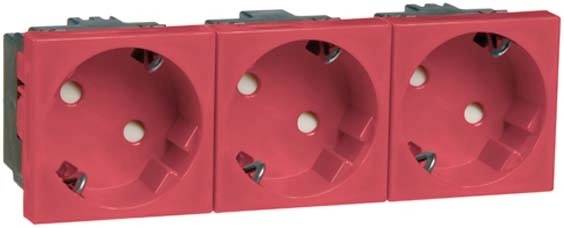 PEHA by Honeywell 1x Insats Kontaktskydd Röd 518011 1 st