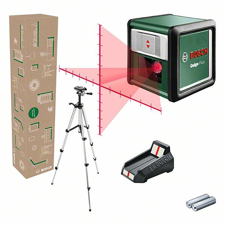 Bosch Home and Garden Quigo Plus Korslinjelaser Räckvidd (max.): 7 m