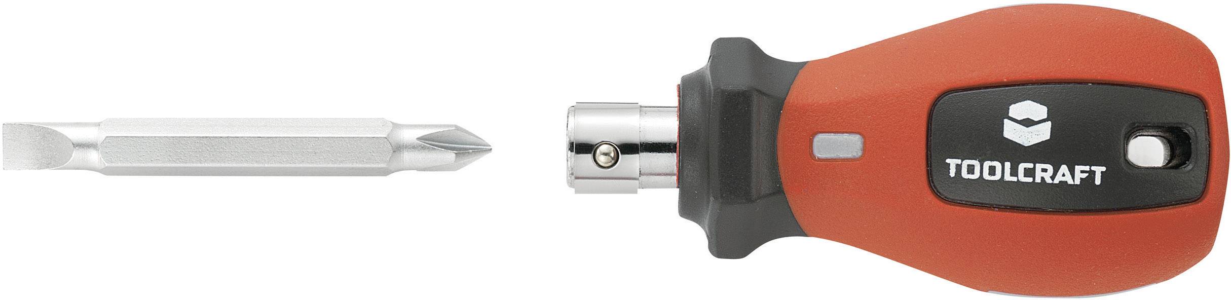 TOOLCRAFT Verkstad 8-i-1 skruvmejsel med vändbar bits