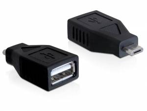 Delock USB 2.0 Adapter [1x USB 2.0 Micro-B hane – 1x USB 2.0 A hona] 65296 0 mm