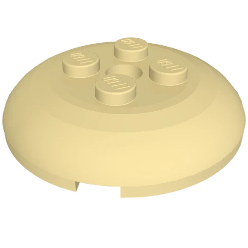Part 65138 – Brick, Round 4 x 4 x 2/3 Dome Top with Hole