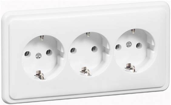 PEHA by Honeywell 1x Komplett Kontaktskydd Vit 496211 1 st
