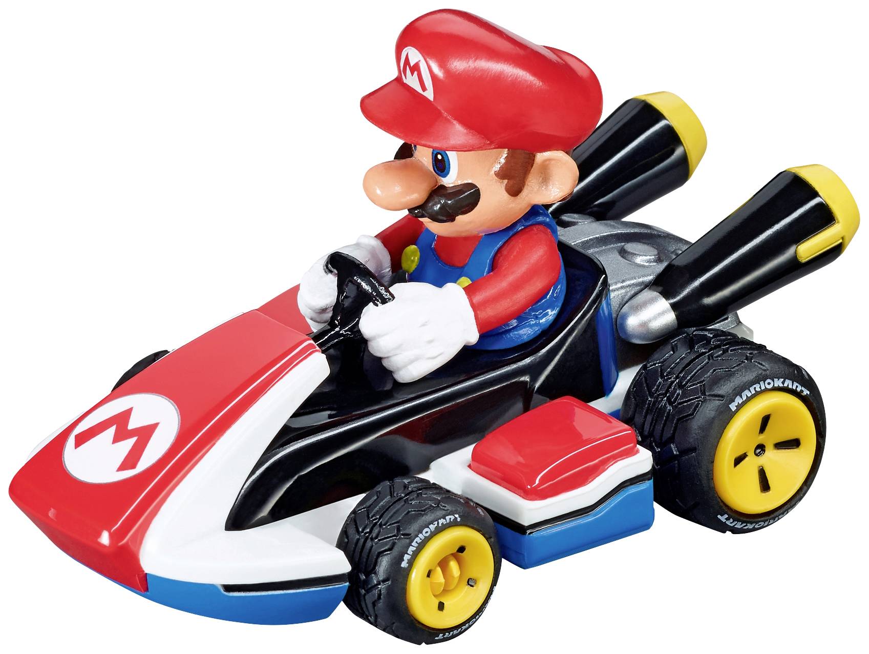 Carrera 20064033 GO!!! Slotcar bil Slotcar med Mario ”Mario Kart™””,72.25,289,verktyg,Renaction med MarioI videospelet ””Mario Kart™”” visar Super Mario att en riktig tävlingsförare sitter i. Även i den fjortonde delen av serien levererar