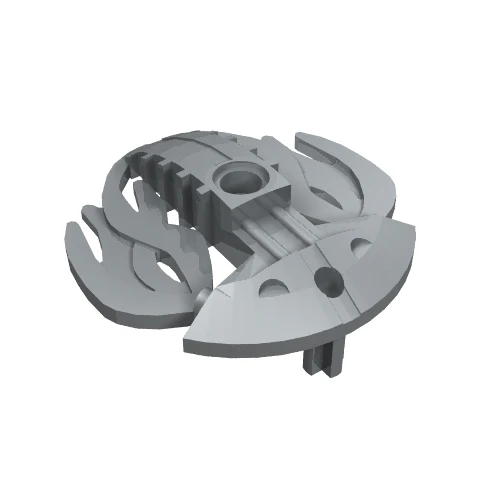 Part 44937 – Bionicle Weapon 5 x 5 Shield with Flames Twin