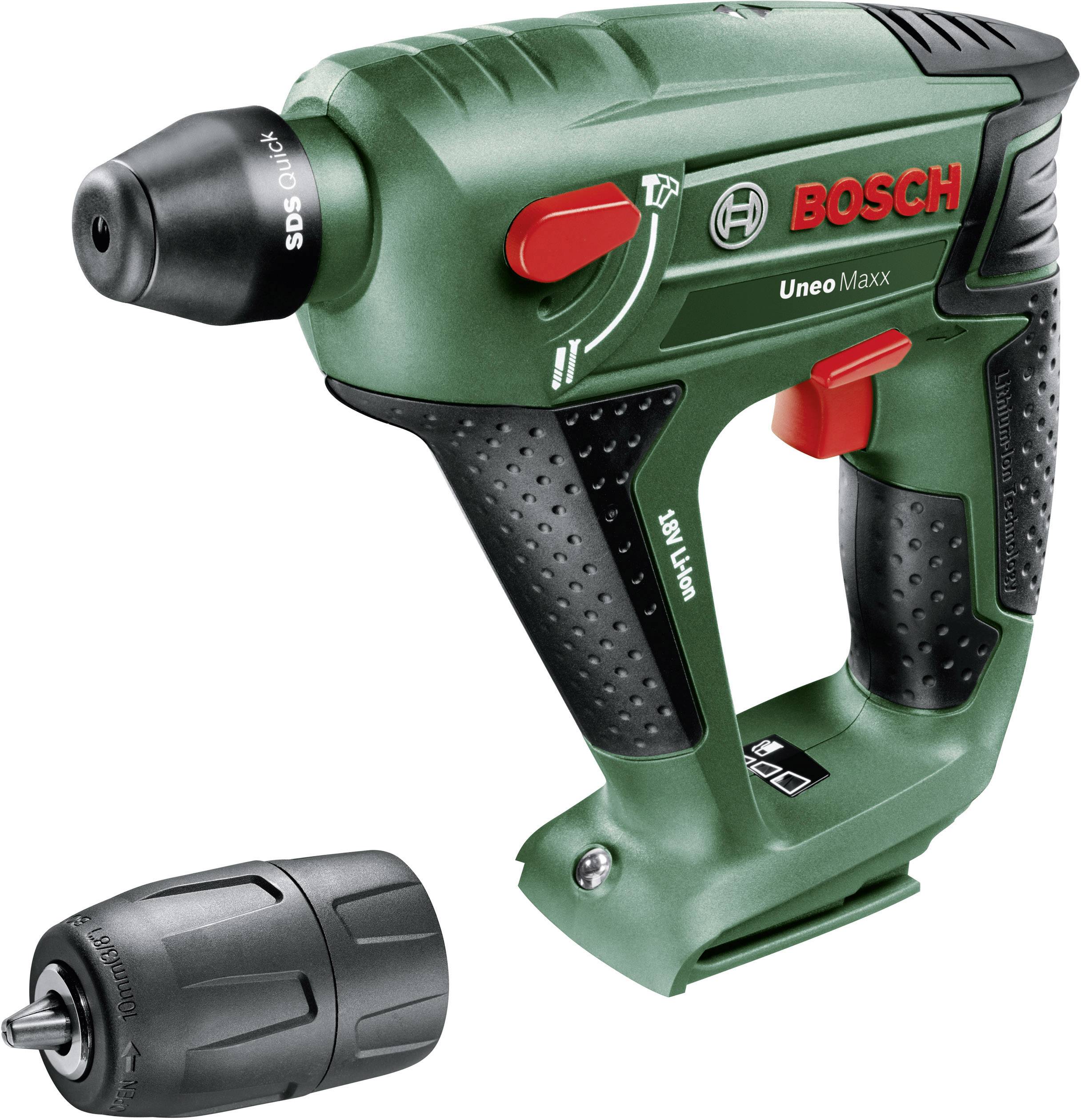 Bosch Home and Garden Uneo Maxx SDS-Quick-Borrhammare batteri 18 V Li-Ion exkl. batteri/laddare