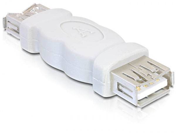 Delock USB 2.0 Adapter [1x USB-A uttag – 1x USB-A kontakt] 65012 0 mm