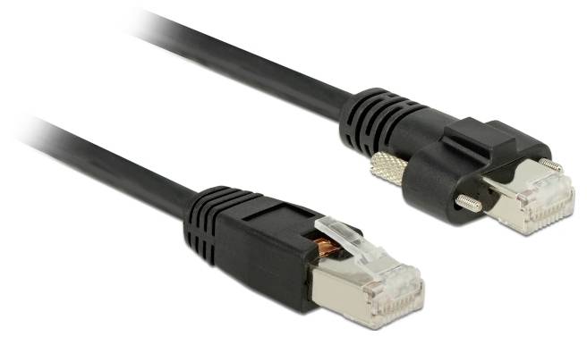 Delock 85672 RJ45 Nätverkkabel, Patchkabel CAT 6 S/FTP 10.00 m Svart 1 st