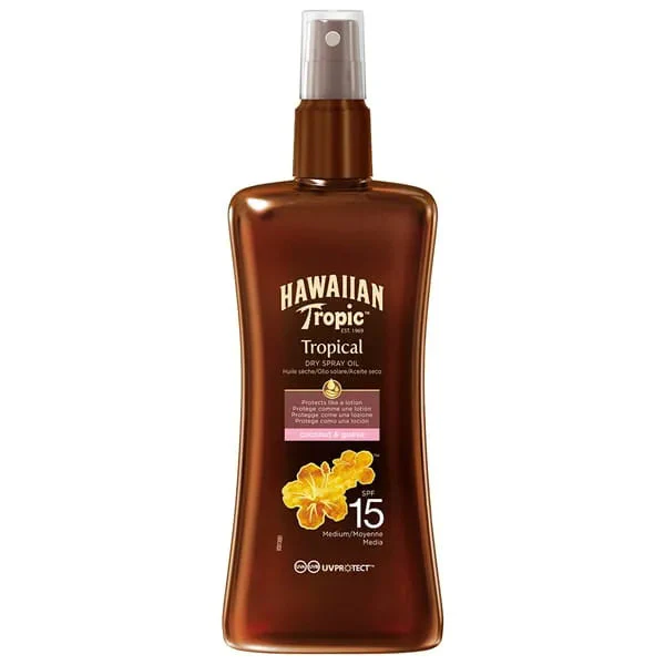 Hawaiian Tropic Dry Oil Spray SPF15 200ml