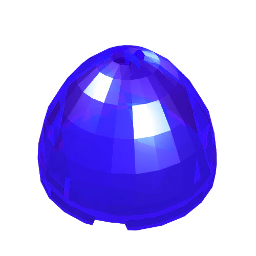 Part 24132 – Container, Faceted, 4 x 4 x 1 2/3, Dragon Egg Top