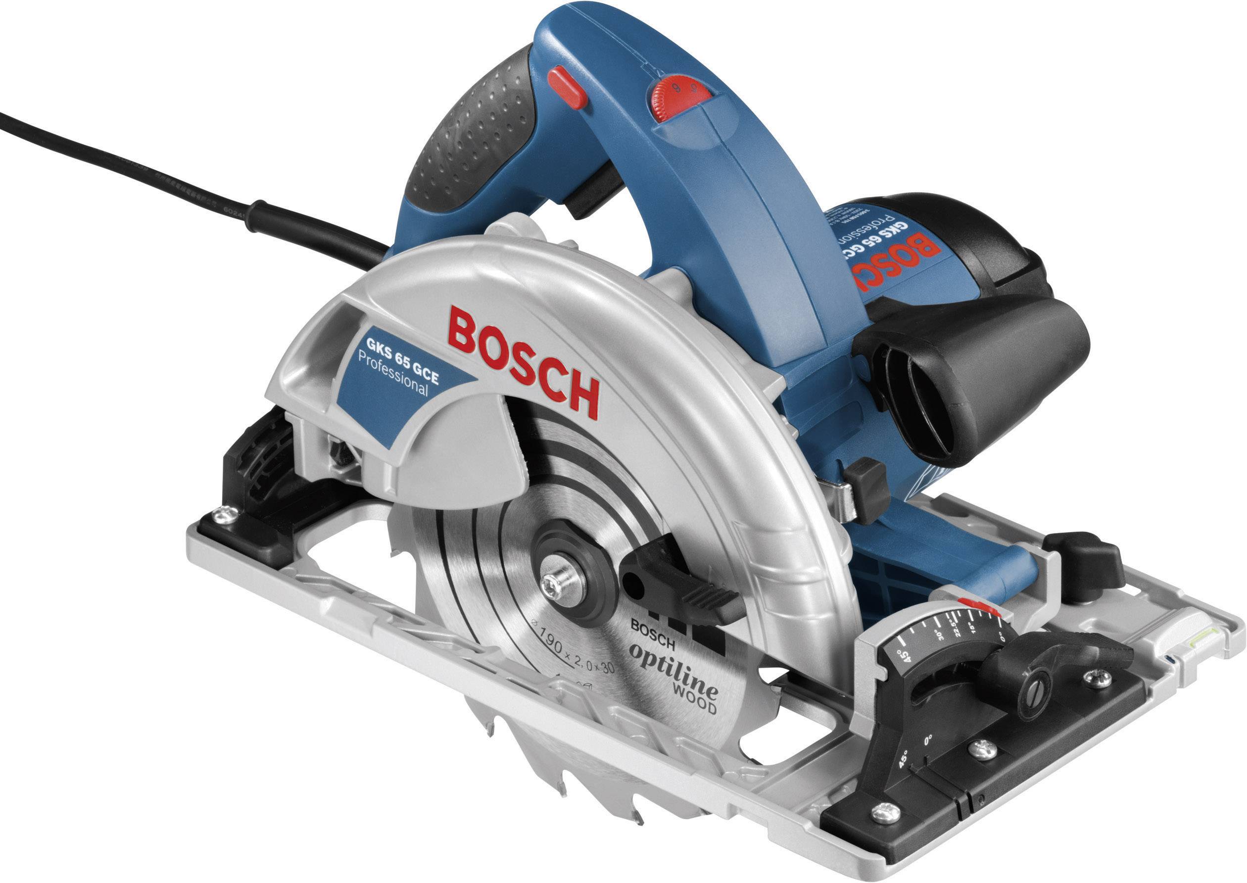 Bosch Professional GKS 65 GCE Cirkelsåg 190 mm inkl. väska 1800 W