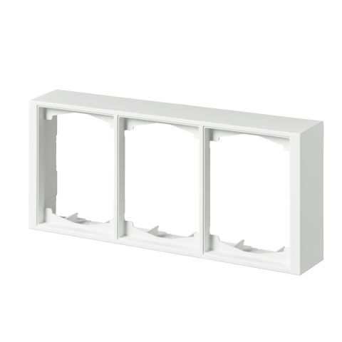 ABB 1723S100-884 Förhöjningsram 100 x 40 mm, vit 3-fack
