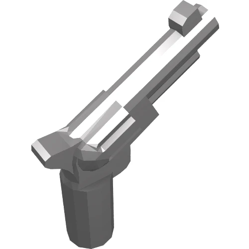 Part 13562 – Minifigure, Weapon Gun, Pistol Revolver – Small Barrel