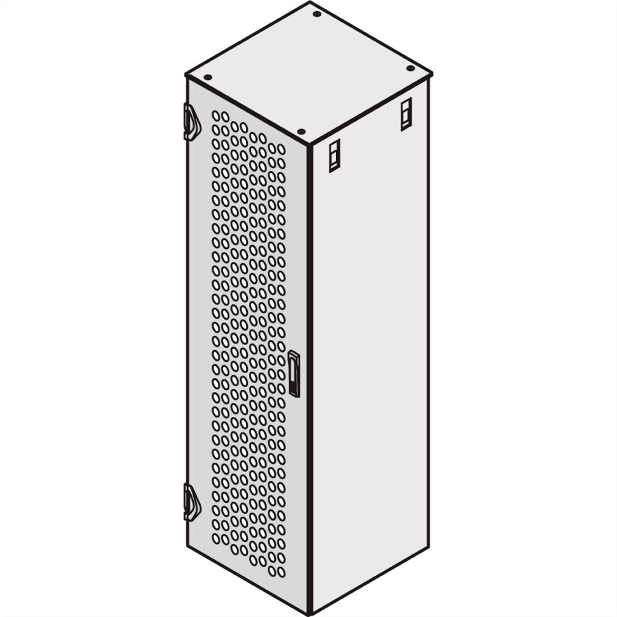 nVent SCHROFF 22130700 19 tum Stålplåtsdörr, perforerad Grå-vit (RAL 7035)