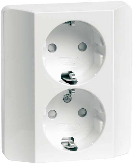 PEHA by Honeywell 1x Komplett Kontaktskydd Vit 491611 1 st