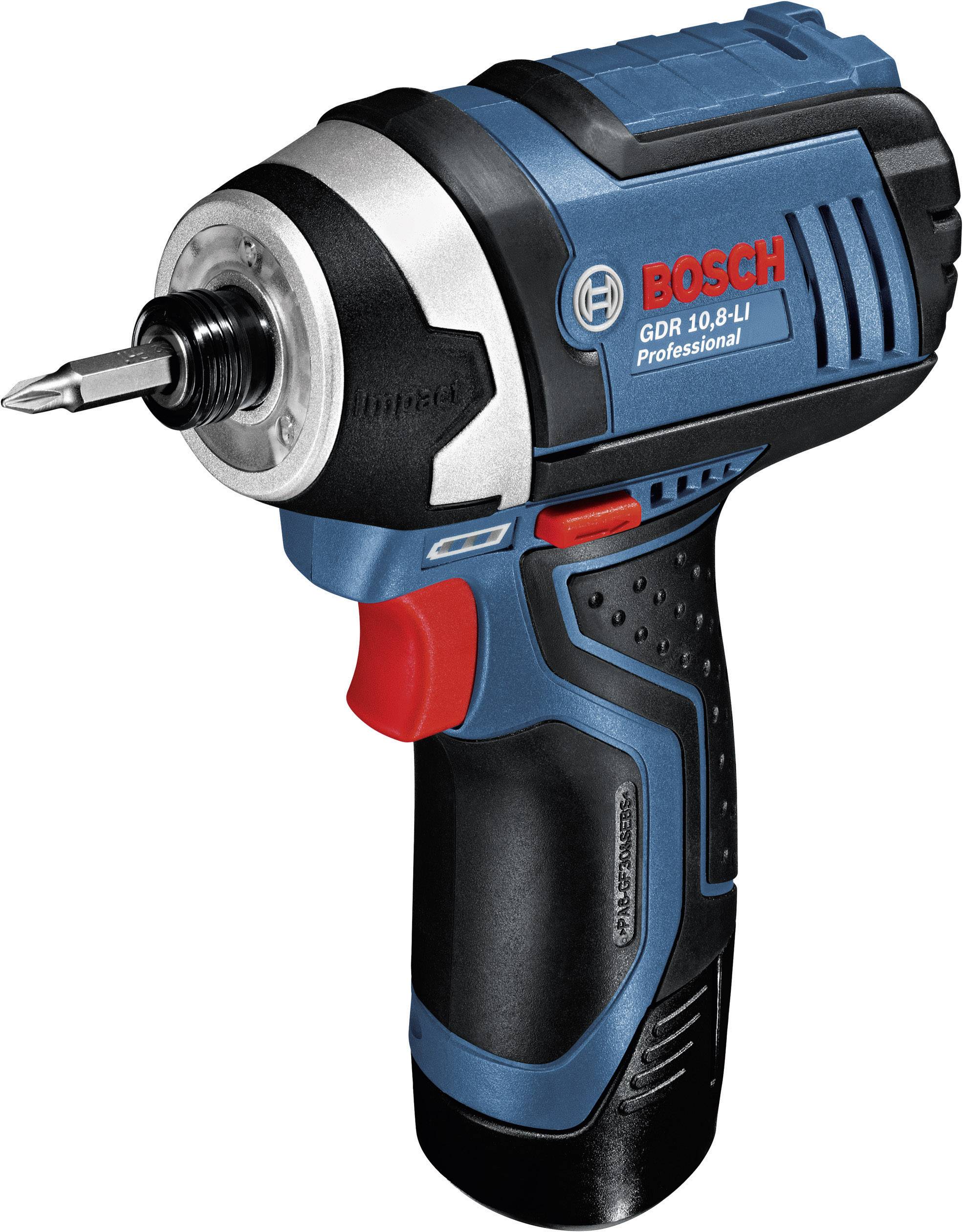 Bosch Professional GDR 10,8-LI 06019A6977 Mutterdragare batteri 105 Nm 10.8 V Antal batterier som ingår 2 2 Ah Li-Ion in