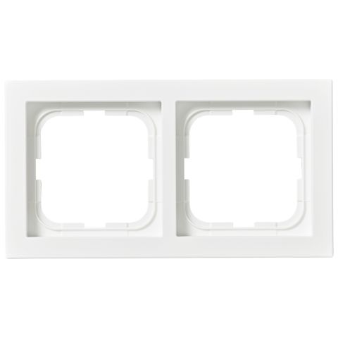 ABB 1722F85-884 Täckram 2-fack, vit, 85 mm