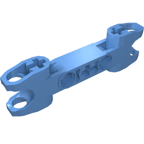 Part 64311 – Technic, Axle and Pin Connector 2 x 7 with 2 Ball Joint Sockets, Squared Ends and Axle Hole in Center