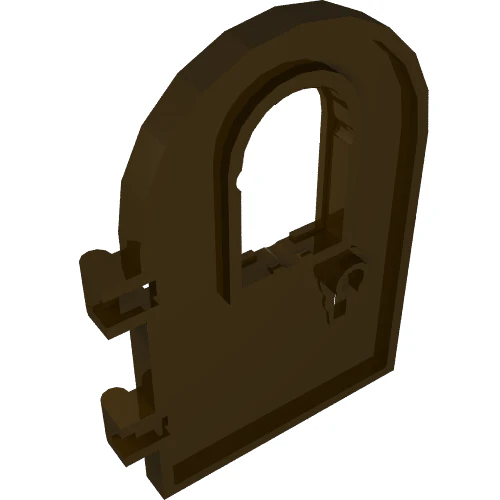 Part 64390 – Door 1 x 4 x 6 Round Top with Window and Keyhole, Reinforced Edge