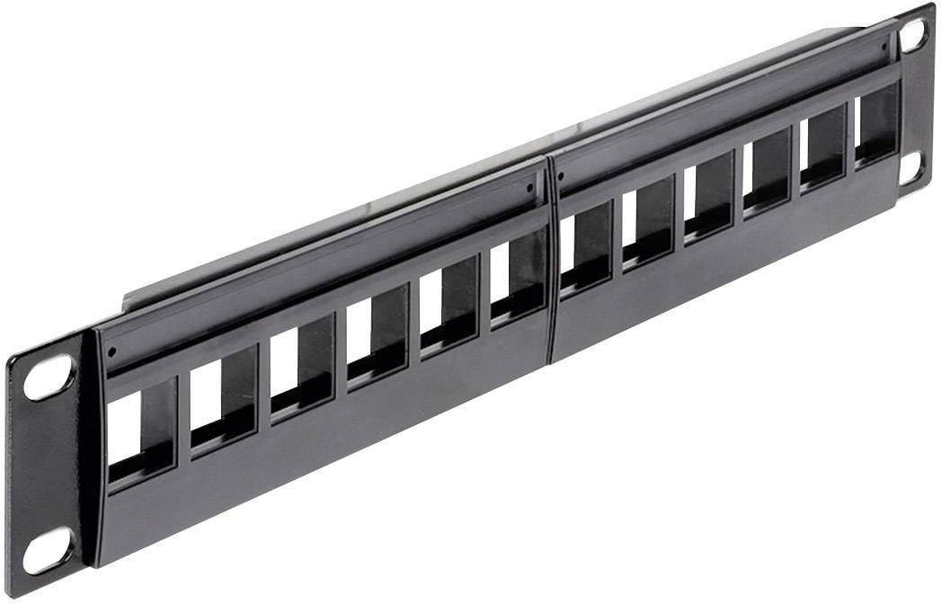 Delock 43259 16 + 4 Port Nätverk Patchpanel 254 mm (10″) Bare PCB 1 U Flerfärgad Obestyckad