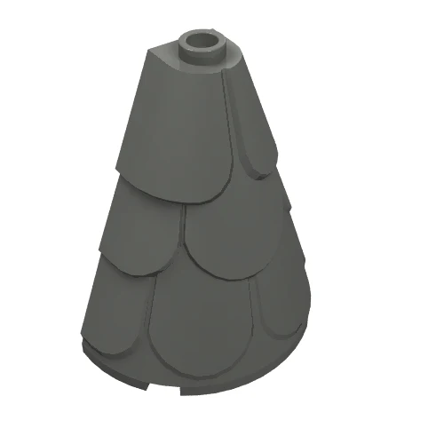 Part 35563 – Tower Roof 2 x 4 x 4 Half Cone Shaped with Roof Tiles