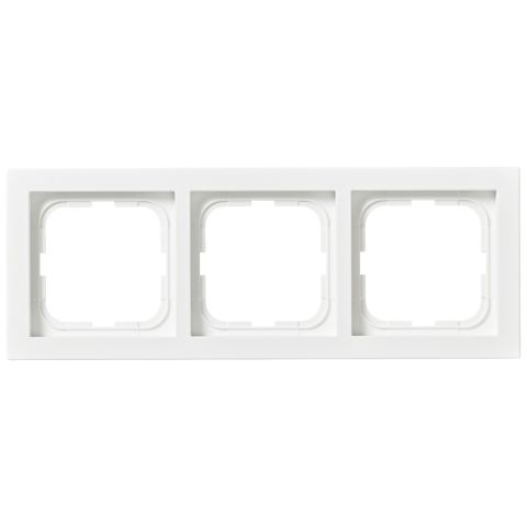 ABB 1723F85-884 Täckram 3-fack, vit, 85 mm