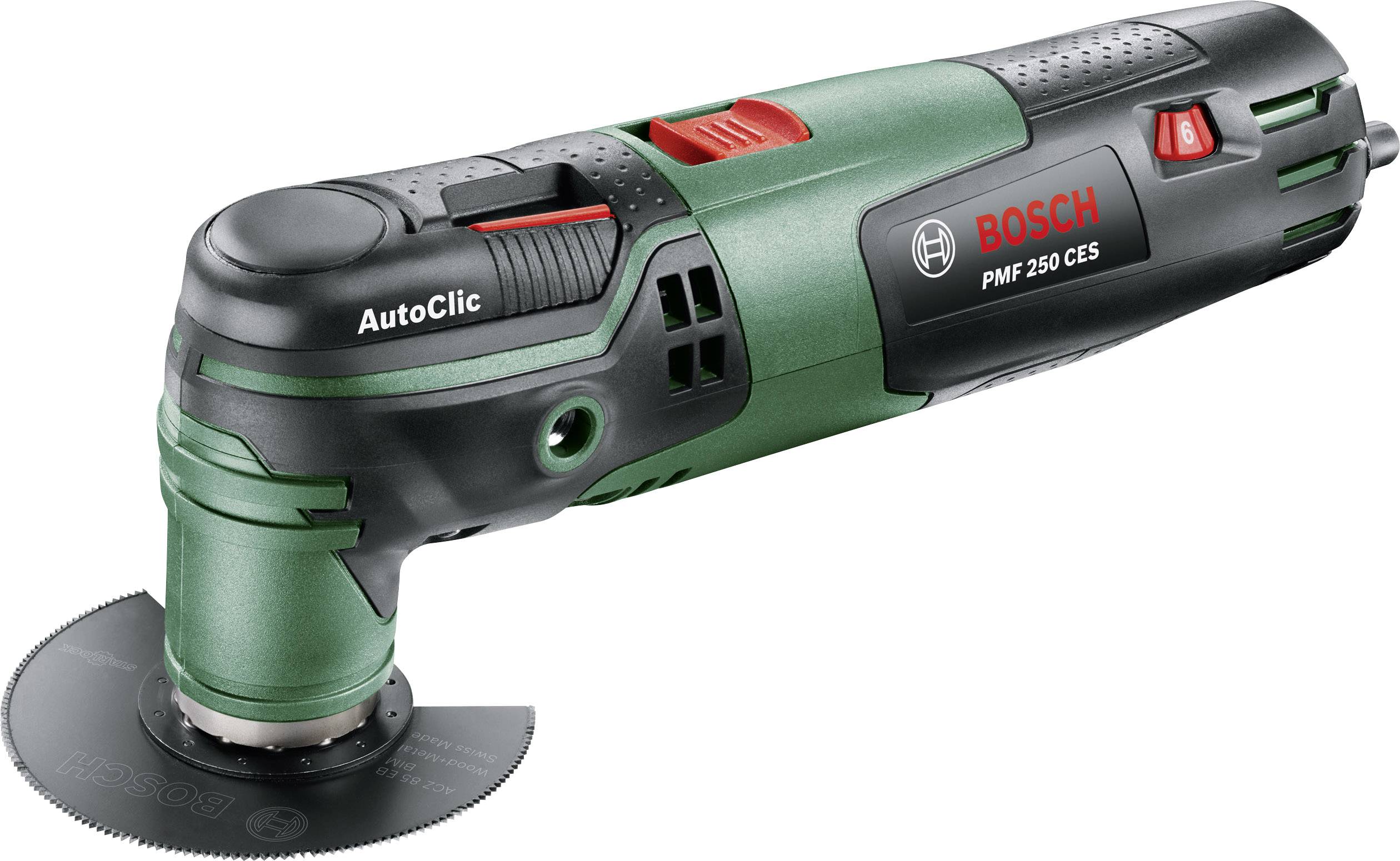 Bosch Home and Garden PMF 250 CES 0603102100 Multiverktyg inkl. Tillbehör, inkl. väska 12 delar 250 W