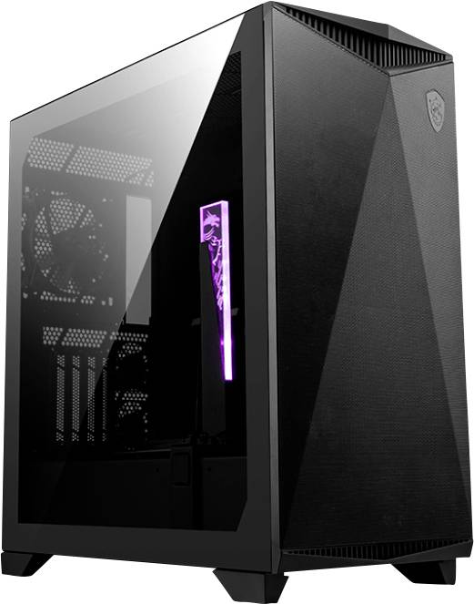 MSI MPG GUNGNIR 300P AIRFLOW Midi-Tower Datorchassi Svart 3 Förinstallerade Fläktar, 1 Förinstallerad Fläkt, Dammfilter,